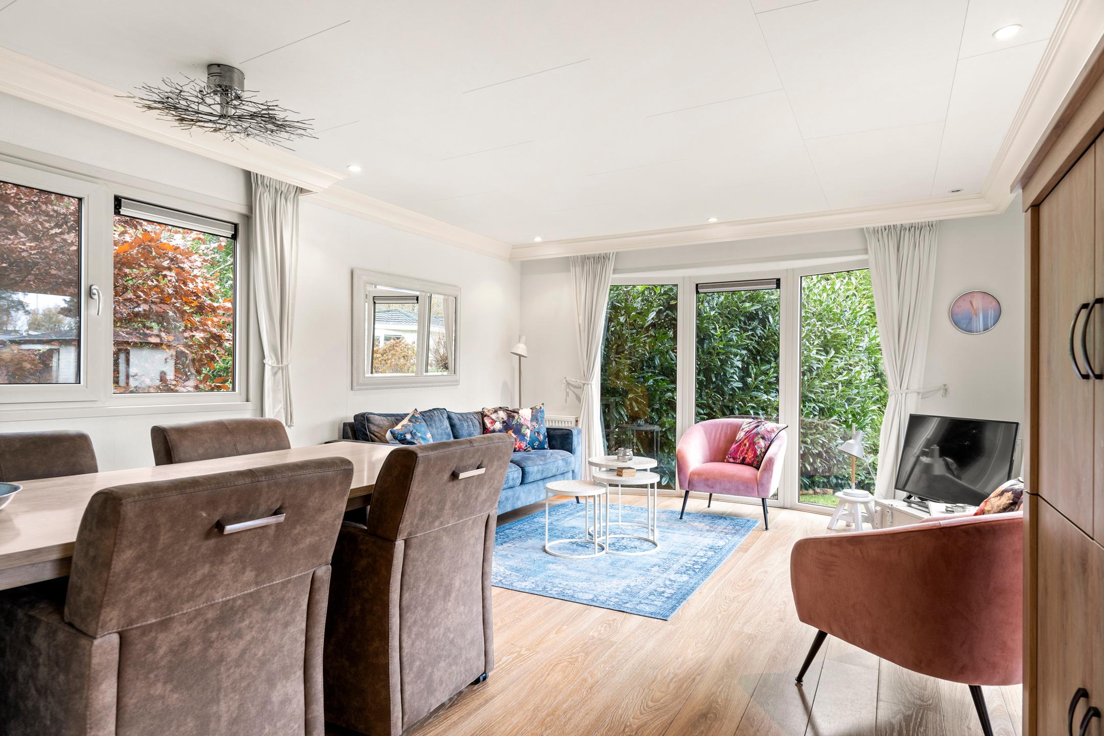 Woonkamer van het chalet